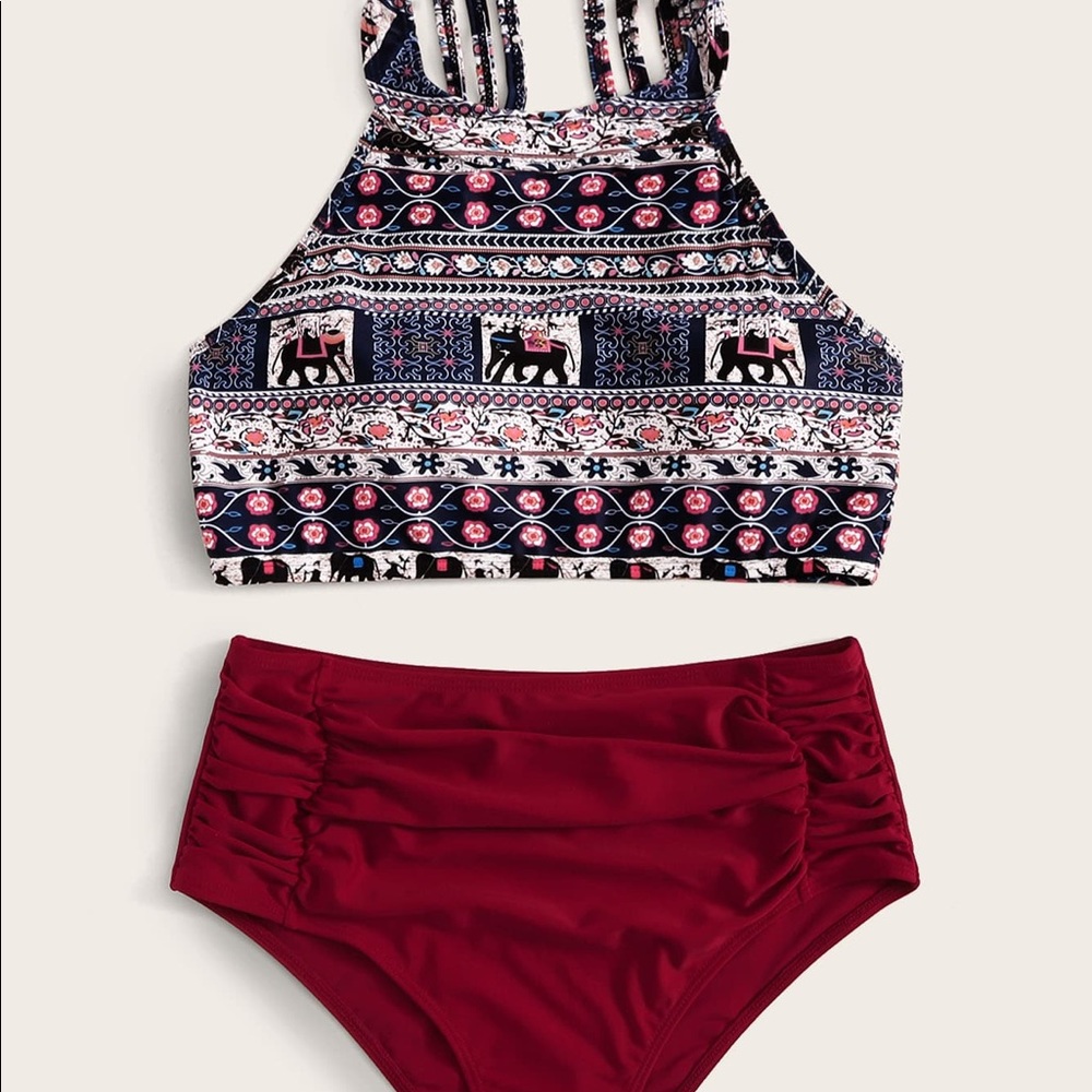 Tribal Elephant Swim Suit